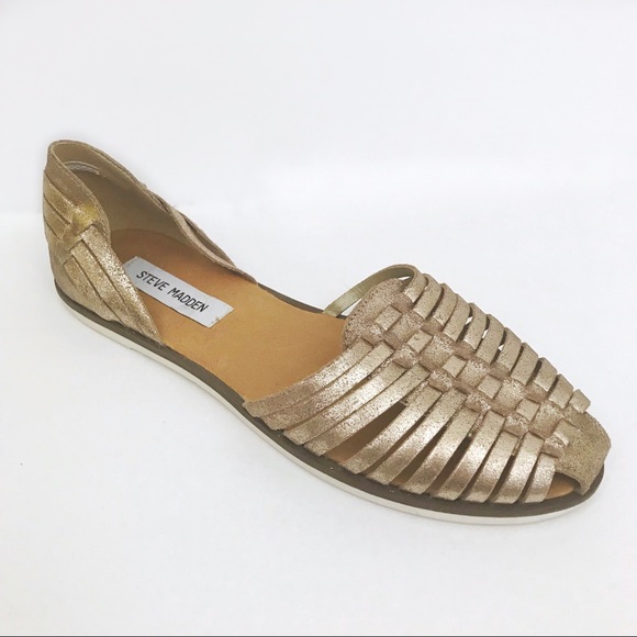 Steve Madden Shoes - Steve Madden Hillarie Suede Woven Haruache Flats